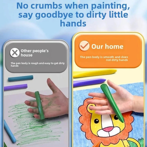 48 Pastelli Lavabili a Doppia Punta – Fusto Triangolare, Non Tossici per Bambini