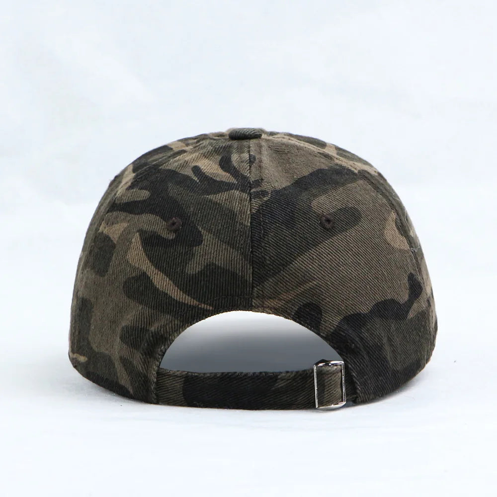 Berretto Baseball Mimetico Retrò con Punto Croce – Unisex