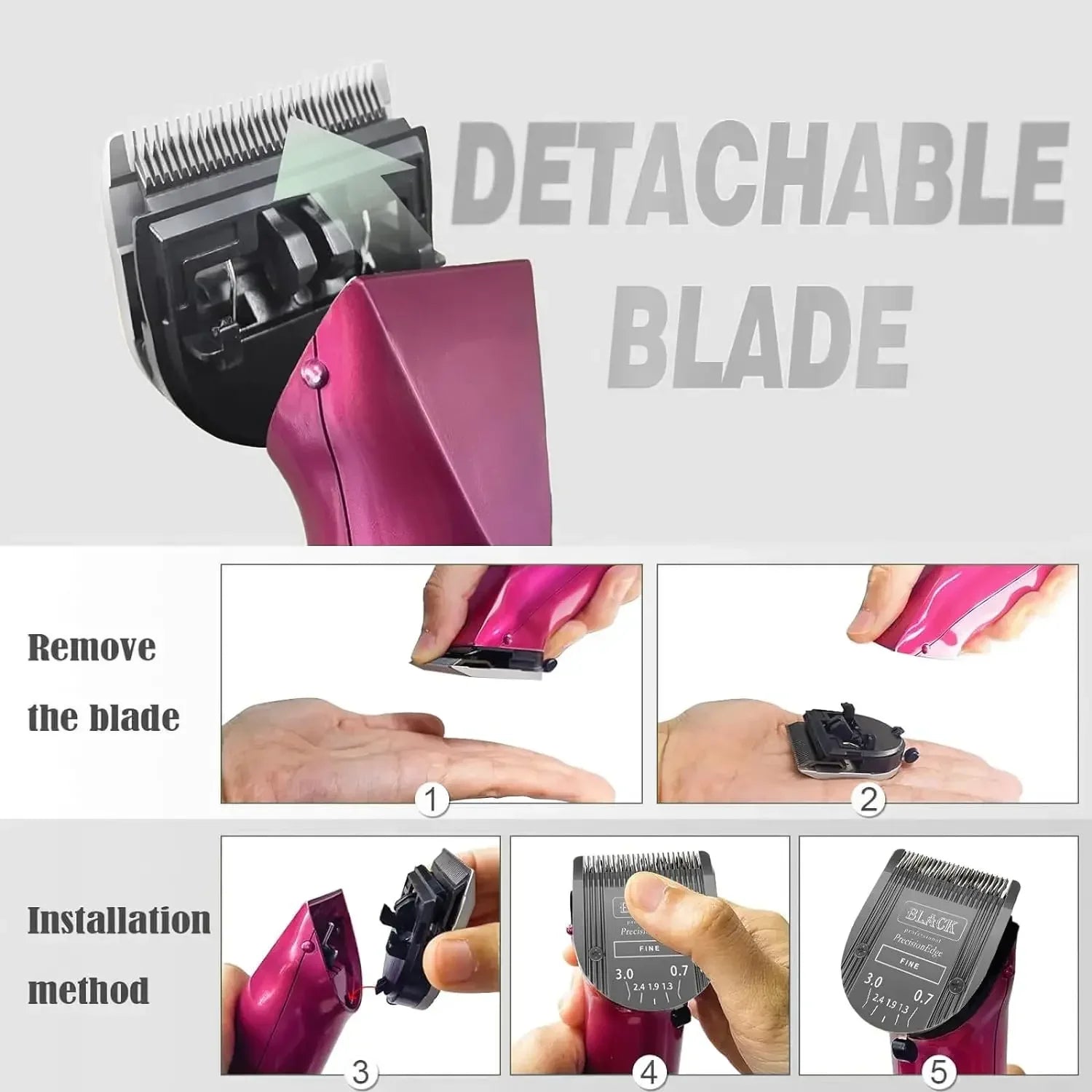 Lama di Ricambio 5 in 1 per Wahl Professional – Compatibile con Bravura, Arco e Chromado