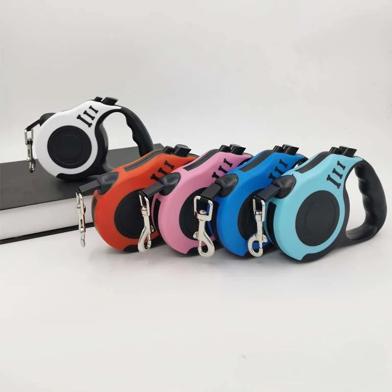 Guinzaglio per Cani in Nylon Robusto – 3m/5m Retrattile per Cani Piccoli e Grandi