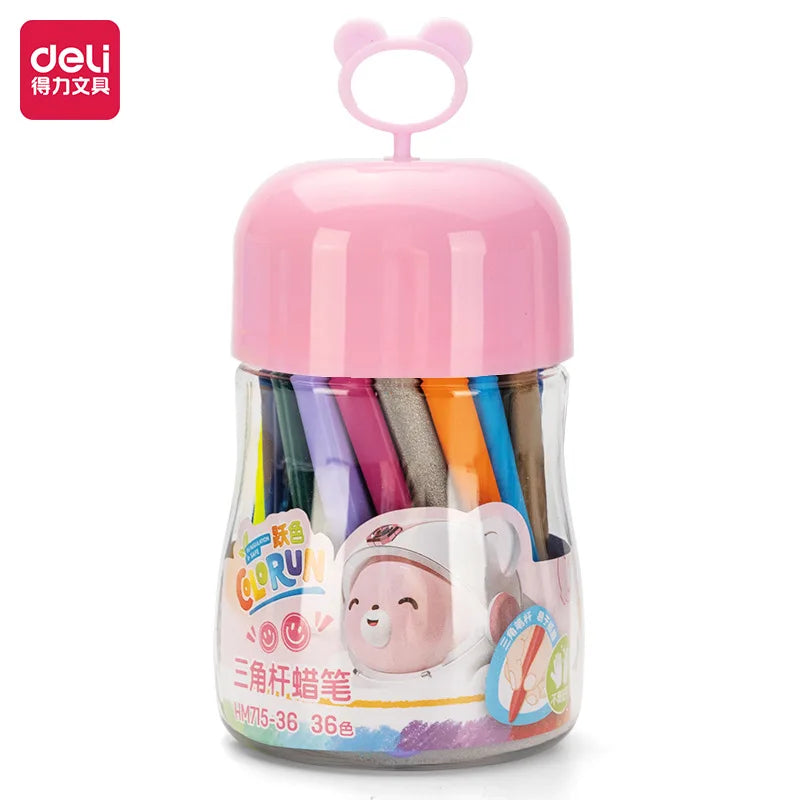 48 Pastelli Lavabili a Doppia Punta – Fusto Triangolare, Non Tossici per Bambini