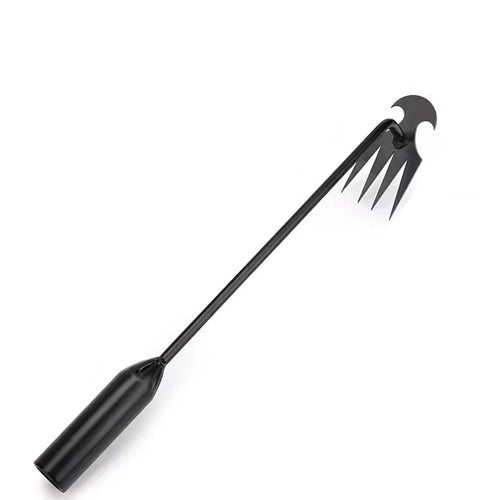 4 denti - Sarchiatore manuale multifunzionale per giardino - Strumento per diserbo da giardino durevole e portatile per giardinaggio di ortaggi e piante agricole