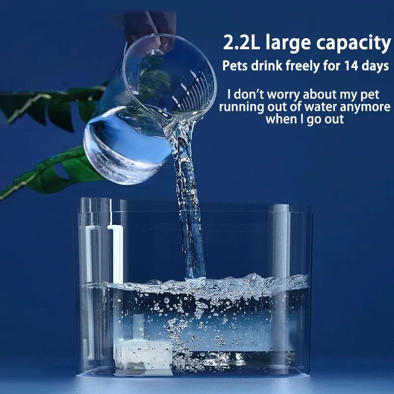 Fontana per Gatti a Ricircolo Automatico – USB Silenziosa con Filtro