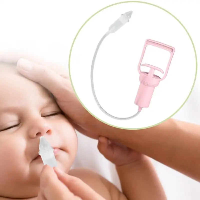 Portable Nasal Aspirator for Babies – Soft Silicone Nozzle, Manual Extractor