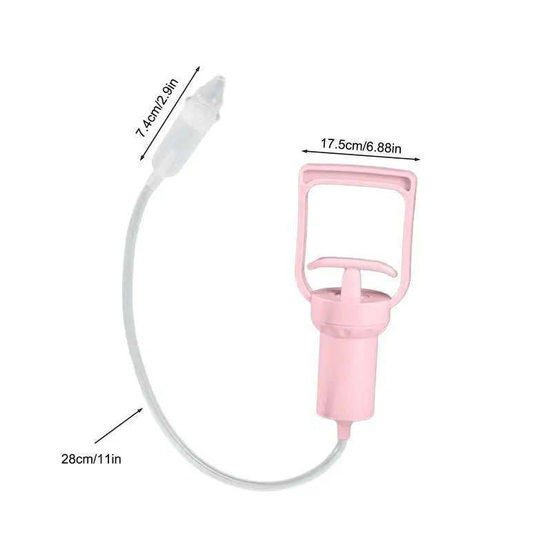 Portable Nasal Aspirator for Babies – Soft Silicone Nozzle, Manual Extractor